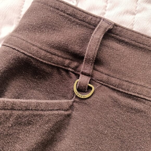 Chaps Brown Cotton Skirt - Size 6 - Stretch Fit - Picture 4 of 9